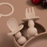 Kit Talher de Silicone para Bebê Orzo