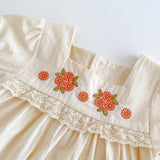 Conjunto Bordado Bebê Flor do Campo